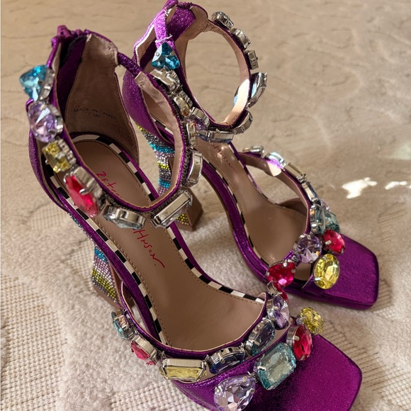 Betsey Johnson Multicolor Gemstone Heels - Picture 2 of 4